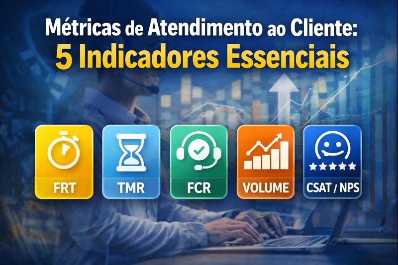 métricas de atendimento ao cliente